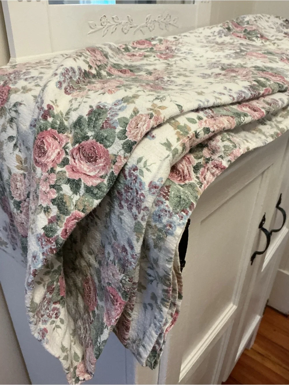 Vintage Shabby Chic 100% Cotton Flannel Sheet Set